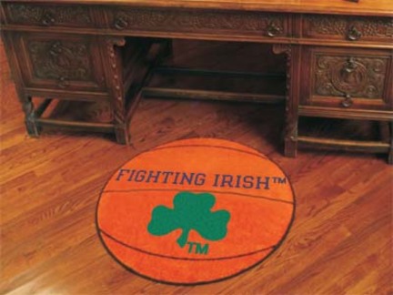 27" Round Notre Dame Fighting Irish Basketball Mat