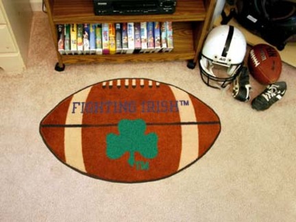 22" x 35" Notre Dame Fighting Irish Football Mat