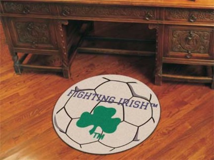 27" Round Notre Dame Fighting Irish Soccer Mat