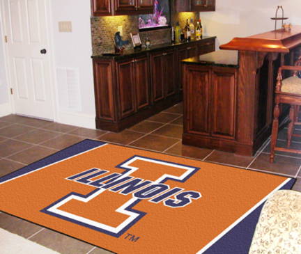 Illinois Fighting Illini 5' x 8' Area Rug