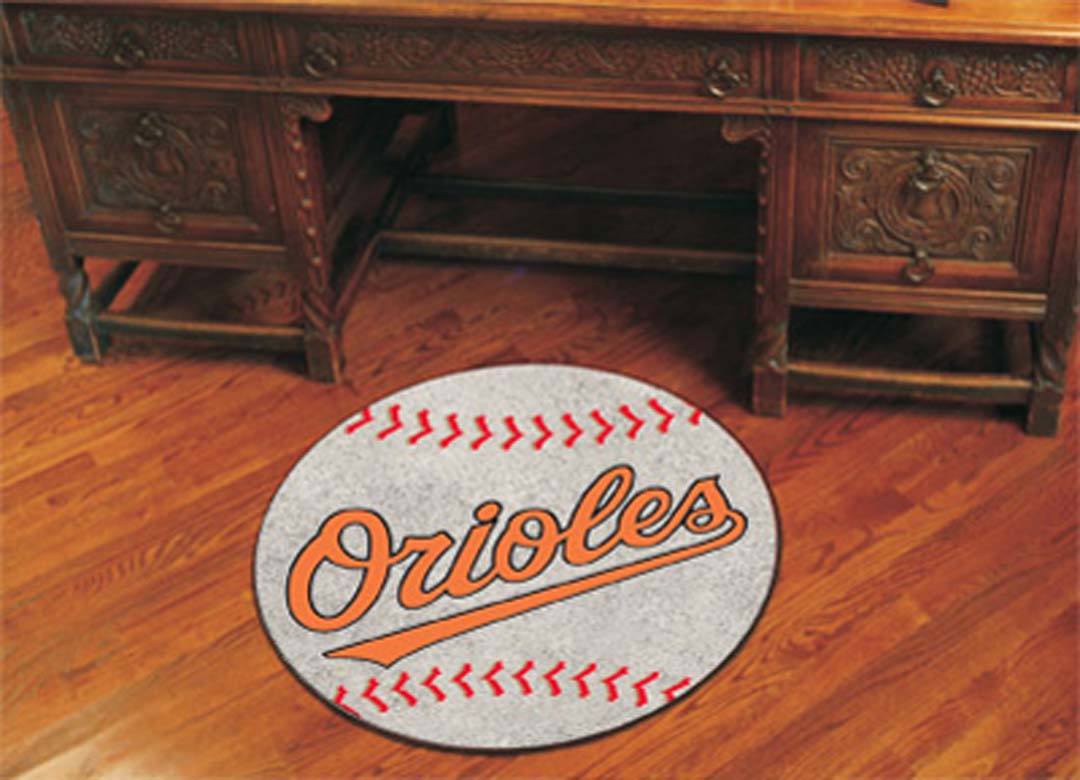 27" Round Baltimore Orioles Baseball Mat