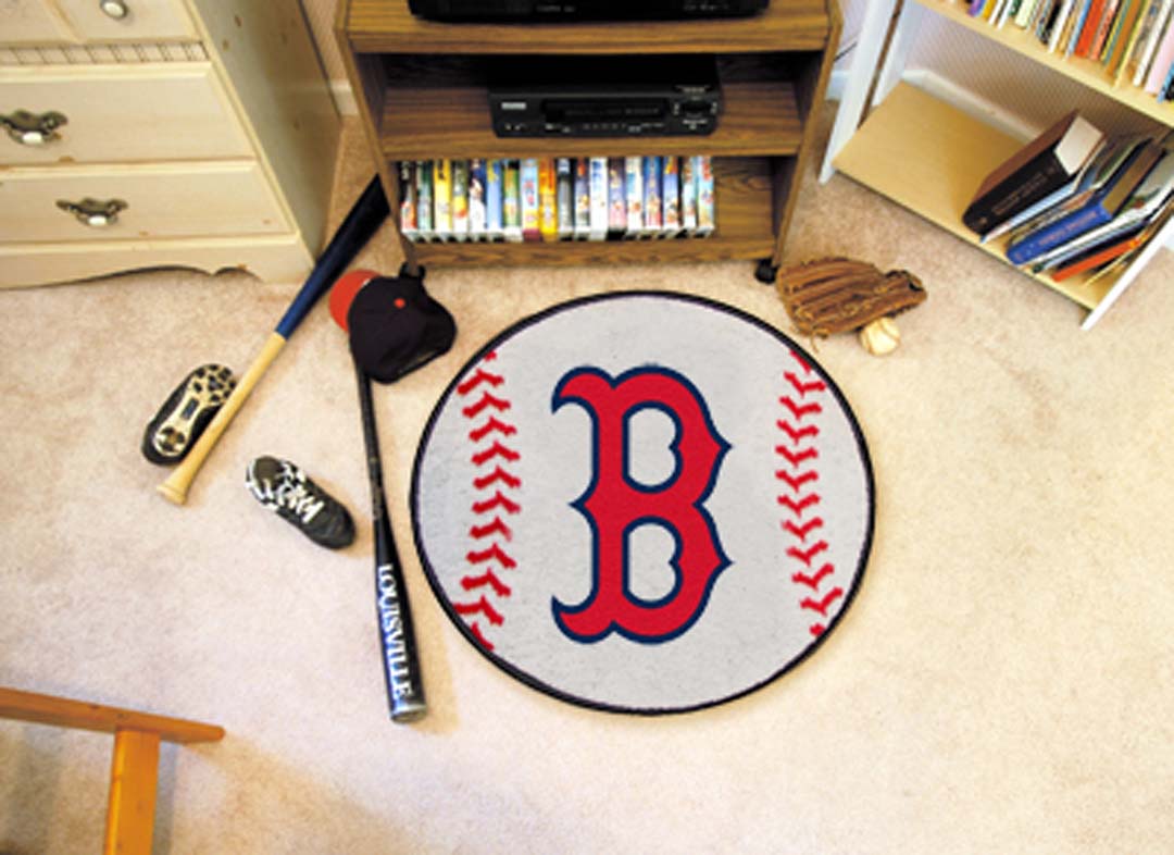 27" Round Boston Red Sox Baseball Mat
