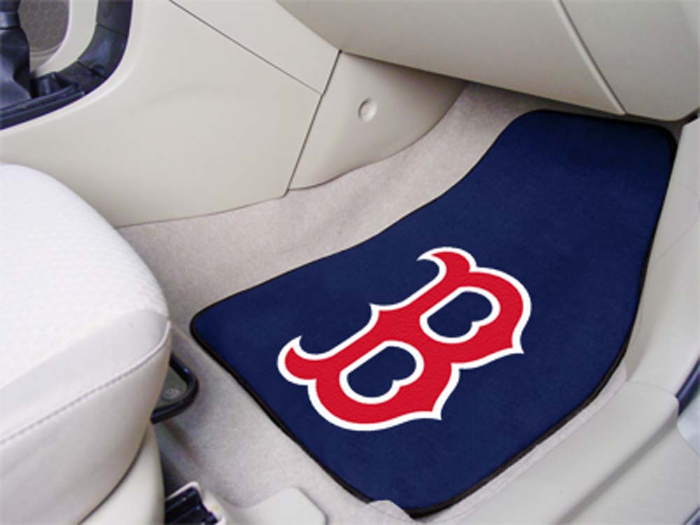 Boston Red Sox 27" x 18" Auto Floor Mat (Set of 2 Car Mats - "Socks")