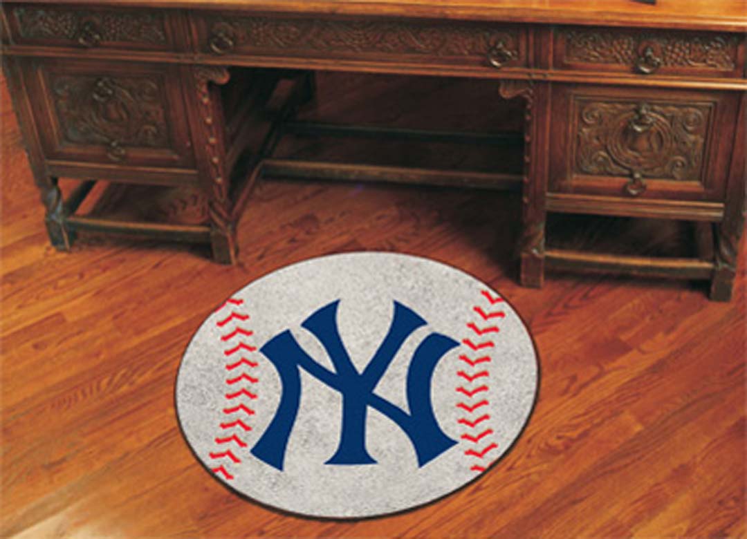 27" Round New York Yankees Baseball Mat