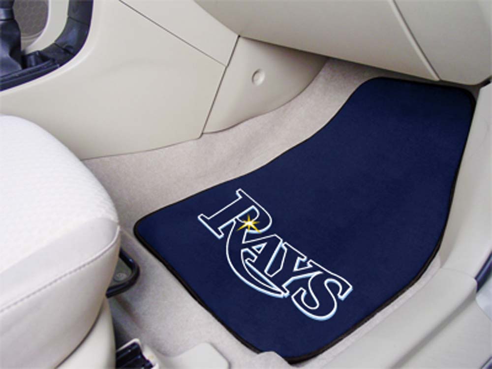 Tampa Bay Rays 27" x 18" Auto Floor Mat (Set of 2 Car Mats)