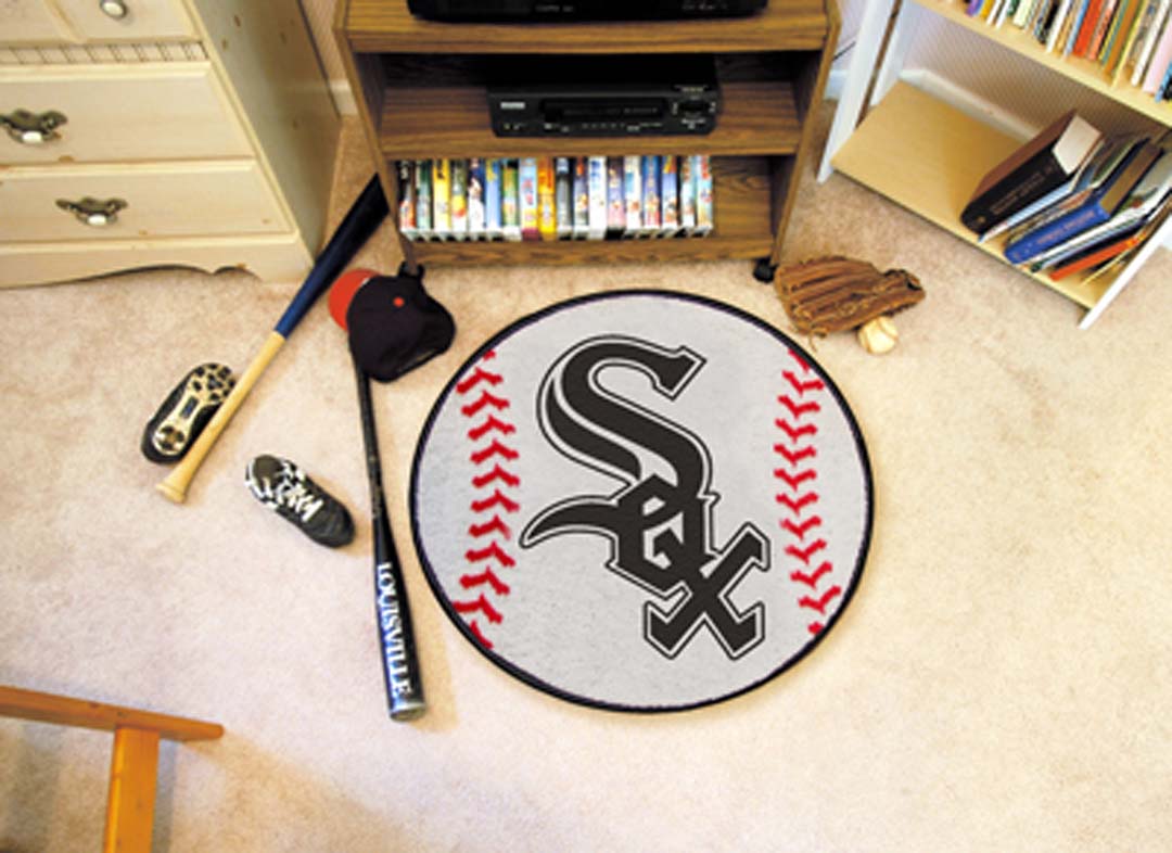 27" Round Chicago White Sox Baseball Mat