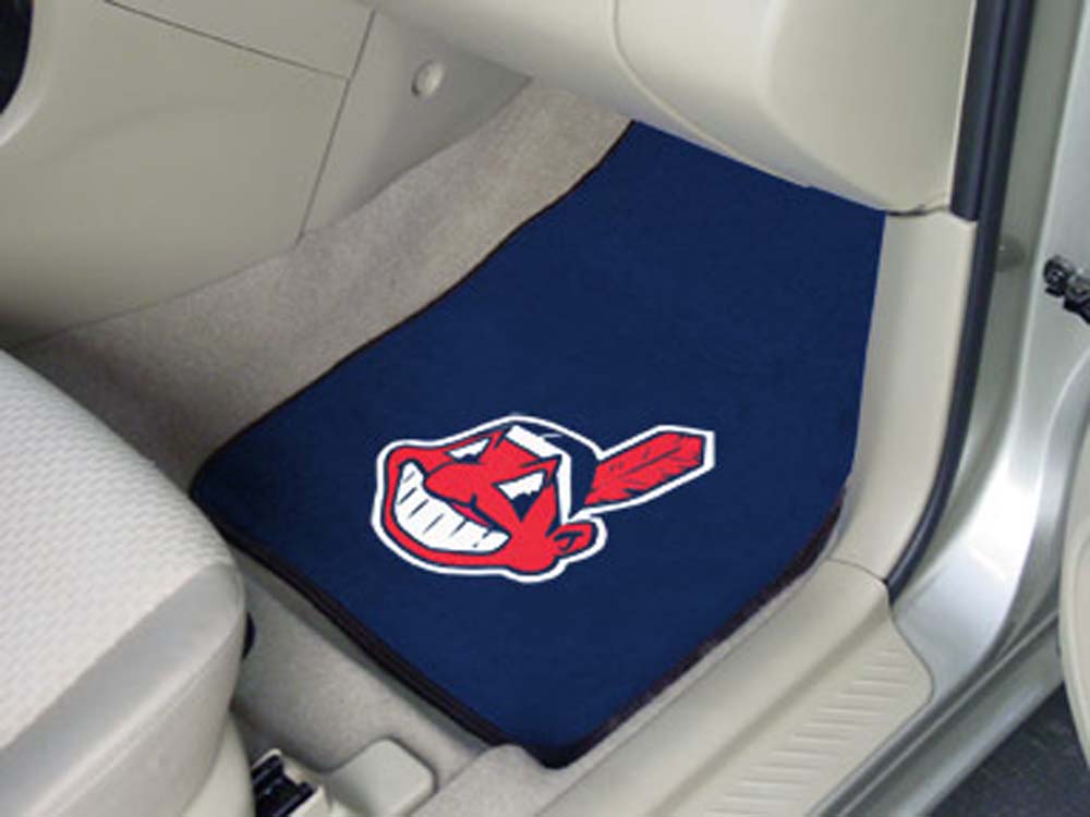 Cleveland Indians 27" x 18" Auto Floor Mat (Set of 2 Car Mats)