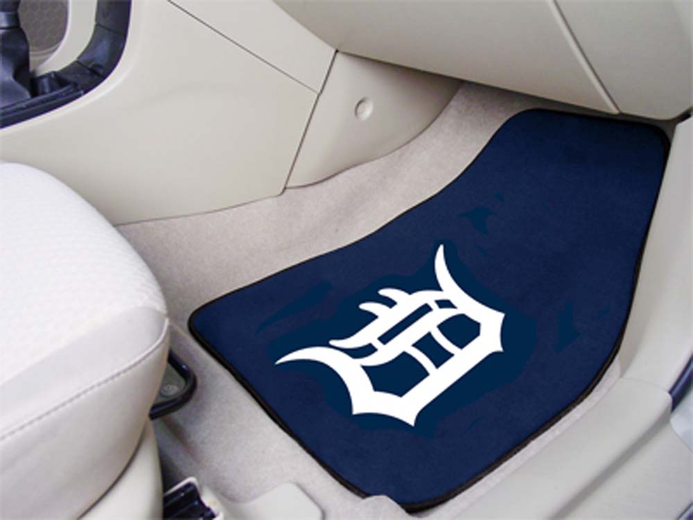 Detroit Tigers 27" x 18" Auto Floor Mat (Set of 2 Car Mats)