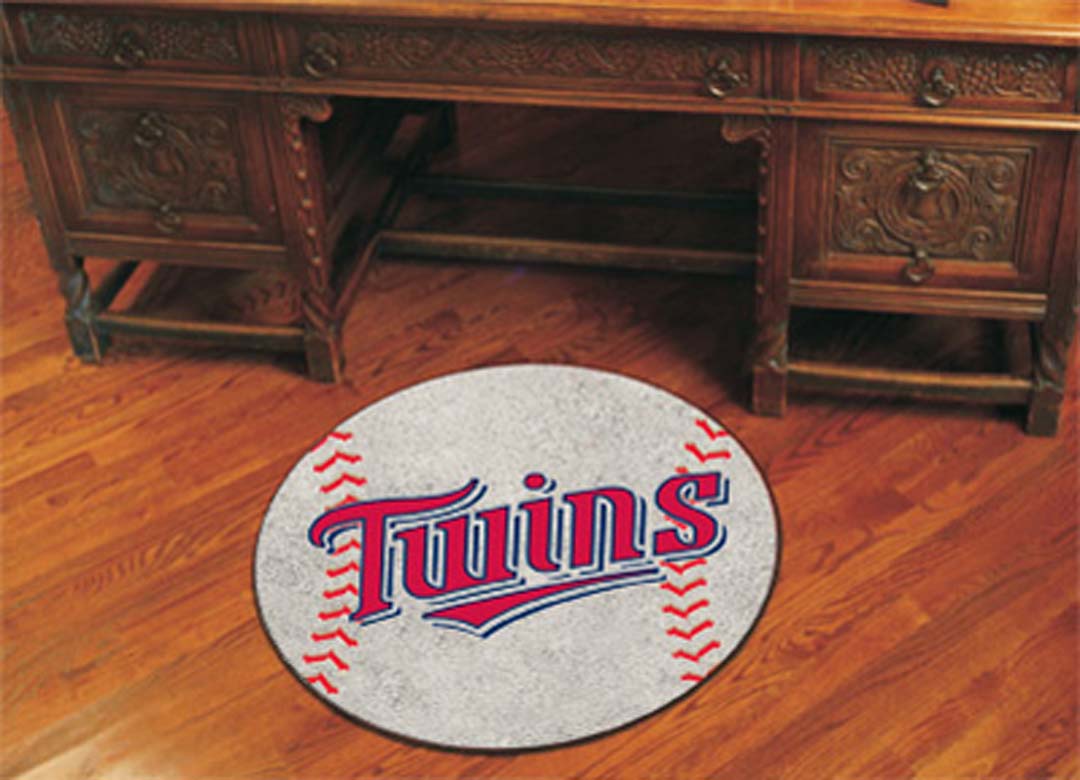 27" Round Minnesota Twins Baseball Mat