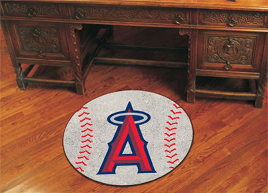 27" Round Los Angeles Angels of Anaheim Baseball Mat