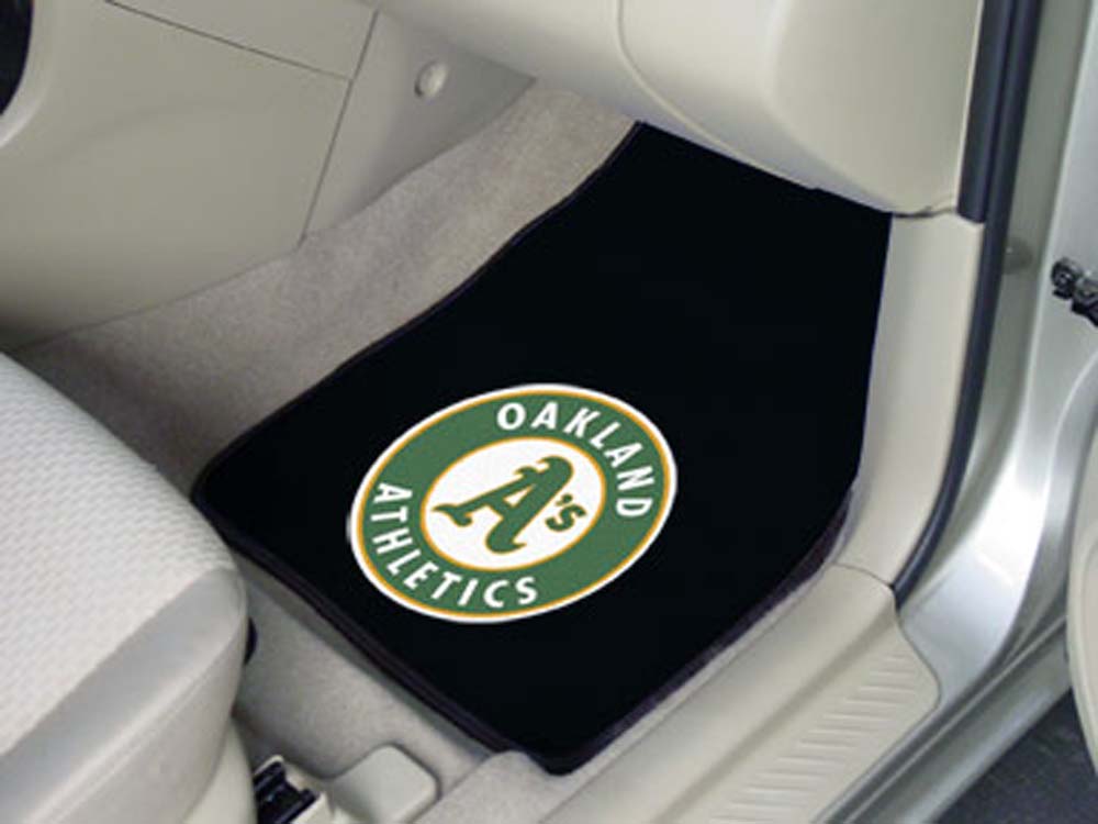 Oakland Athletics 27" x 18" Auto Floor Mat (Set of 2 Car Mats)