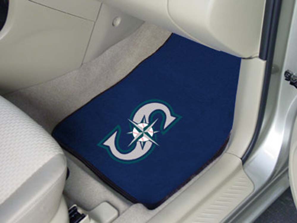 Seattle Mariners 27" x 18" Auto Floor Mat (Set of 2 Car Mats)