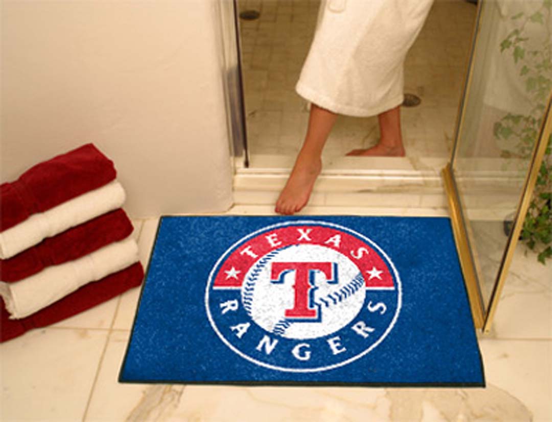 34" x 45" Texas Rangers All Star Floor Mat