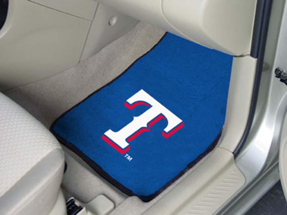 Texas Rangers 27" x 18" Auto Floor Mat (Set of 2 Car Mats)