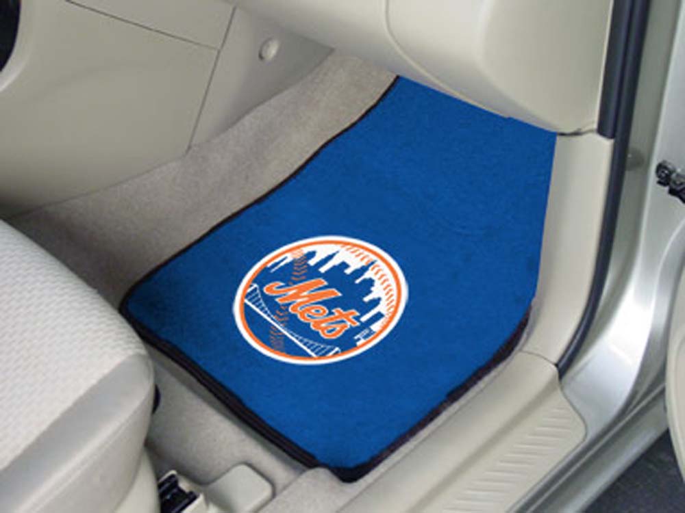 New York Mets 27" x 18" Auto Floor Mat (Set of 2 Car Mats)