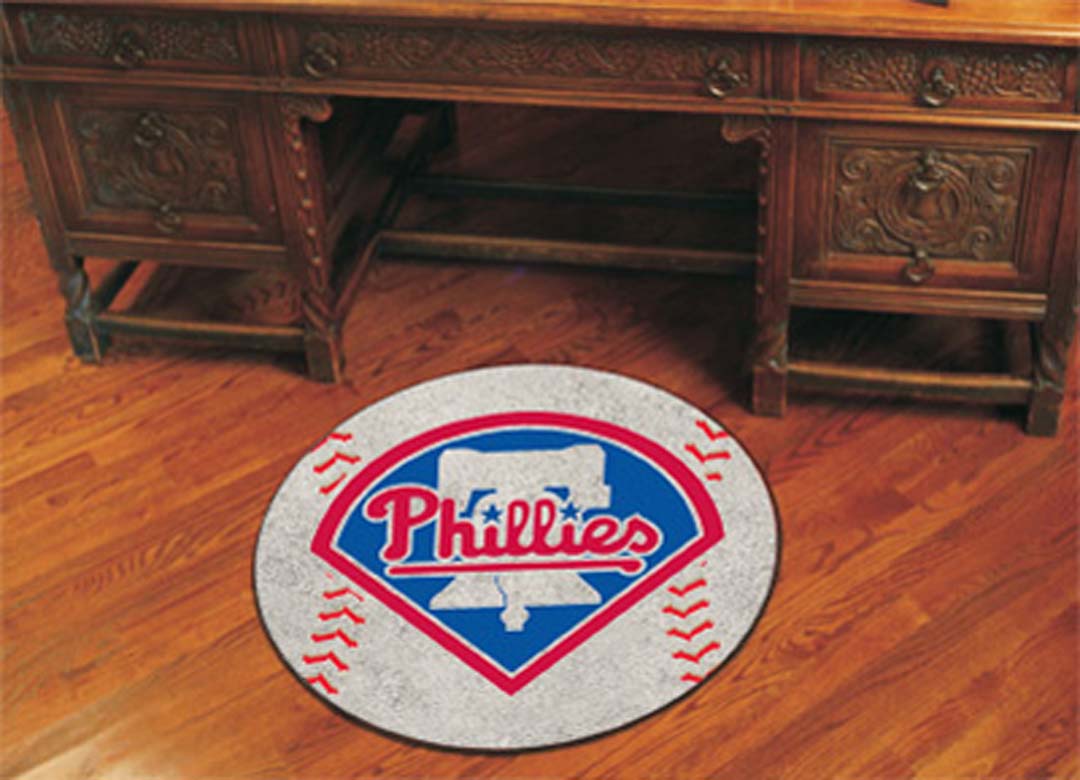 27" Round Philadelphia Phillies Baseball Mat