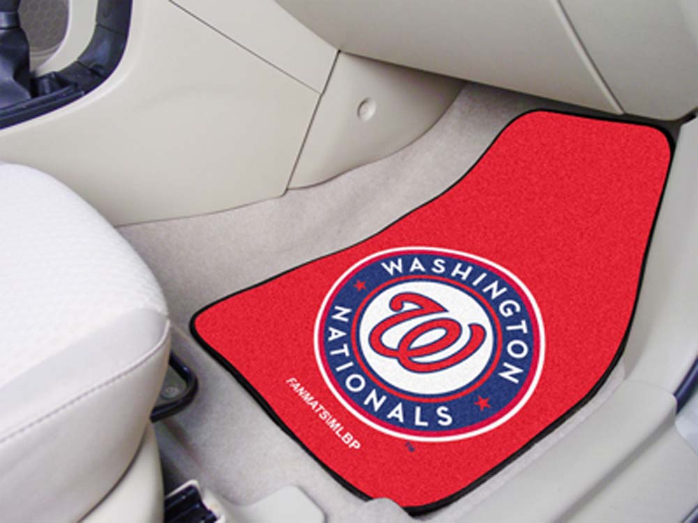 Washington Nationals 27" x 18" Auto Floor Mat (Set of 2 Car Mats)