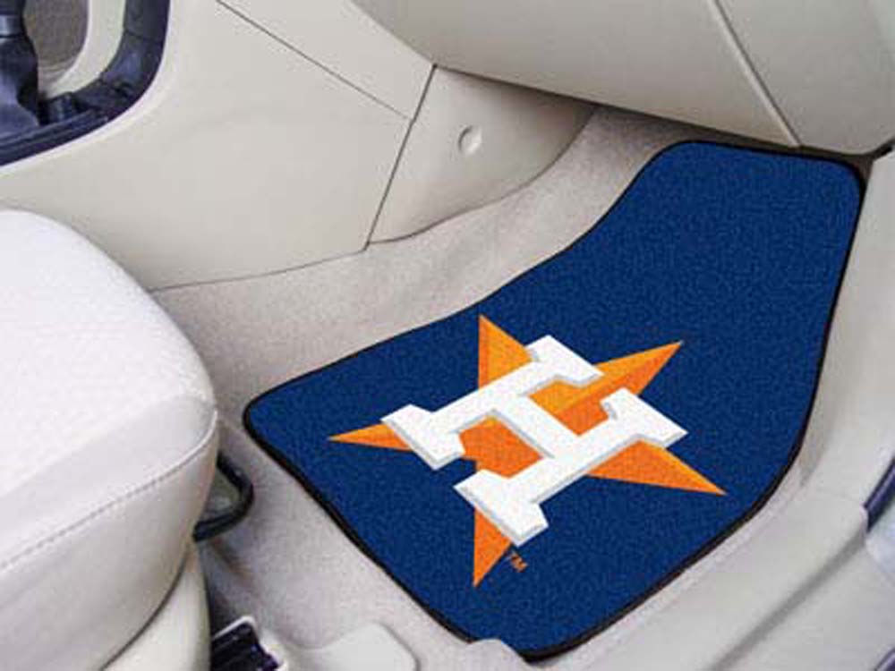 Houston Astros 27" x 18" Auto Floor Mat (Set of 2 Car Mats)