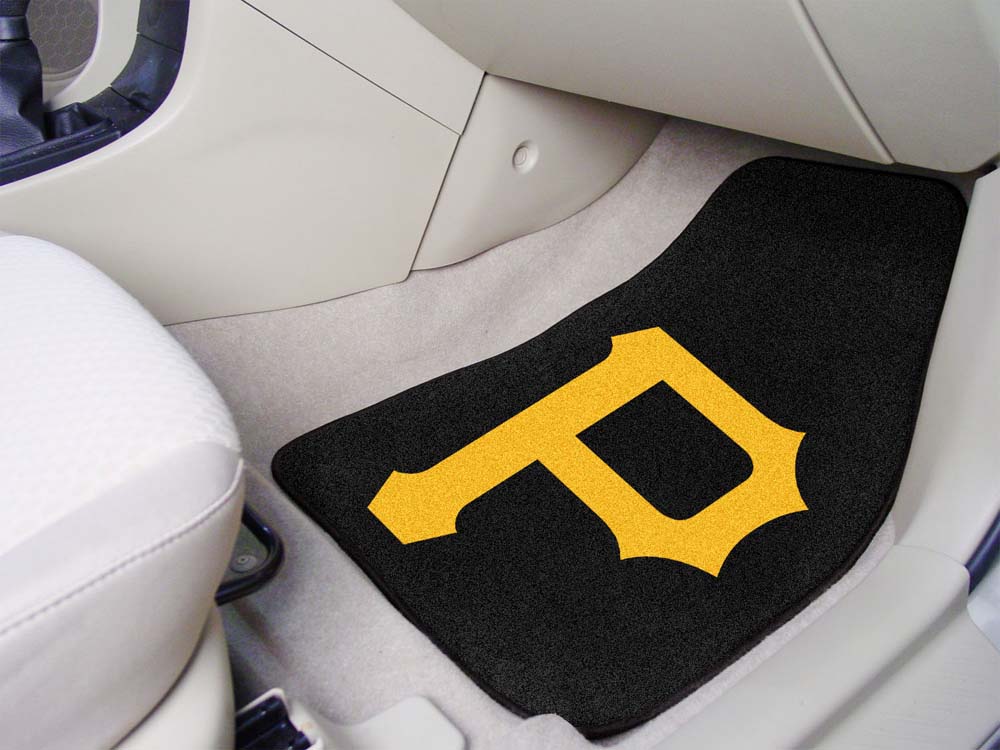 Pittsburgh Pirates 27" x 18" Auto Floor Mat (Set of 2 Car Mats)