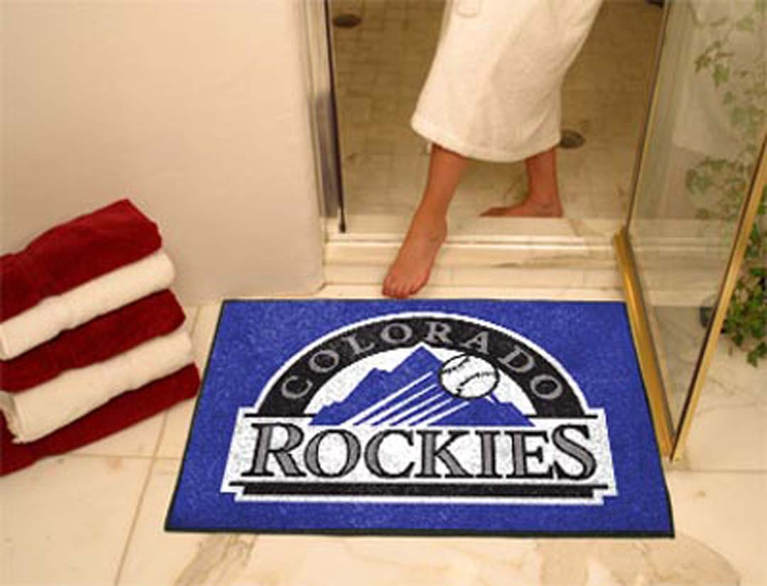 34" x 45" Colorado Rockies All Star Floor Mat