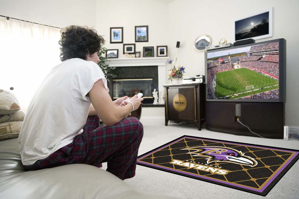 Baltimore Ravens 4' x 6' Area Rug