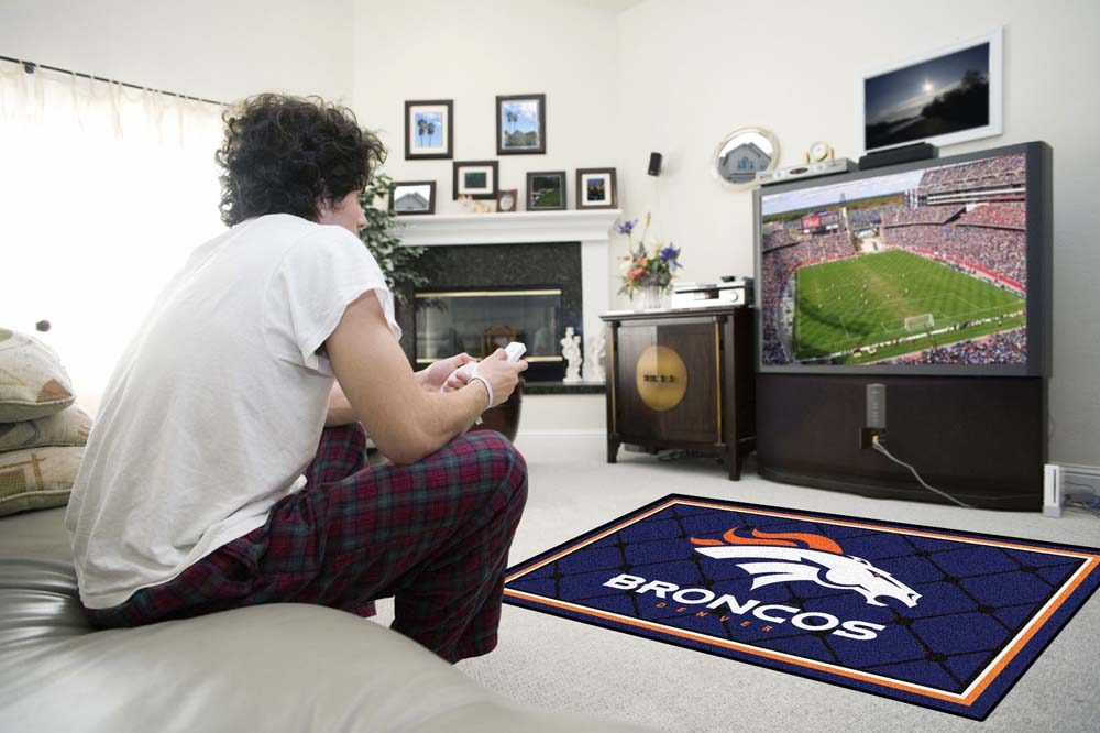 Denver Broncos 4' x 6' Area Rug