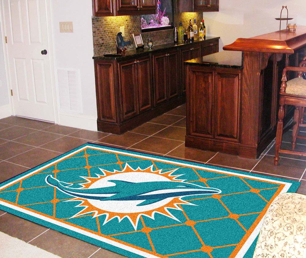 Miami Dolphins 5' x 8' Area Rug