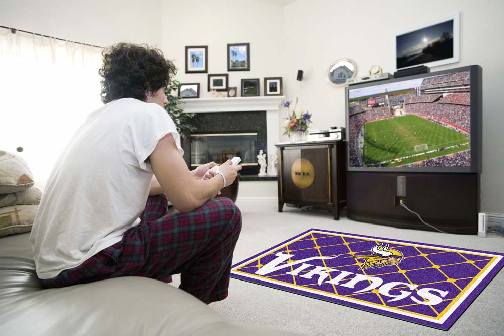 Minnesota Vikings 4' x 6' Area Rug