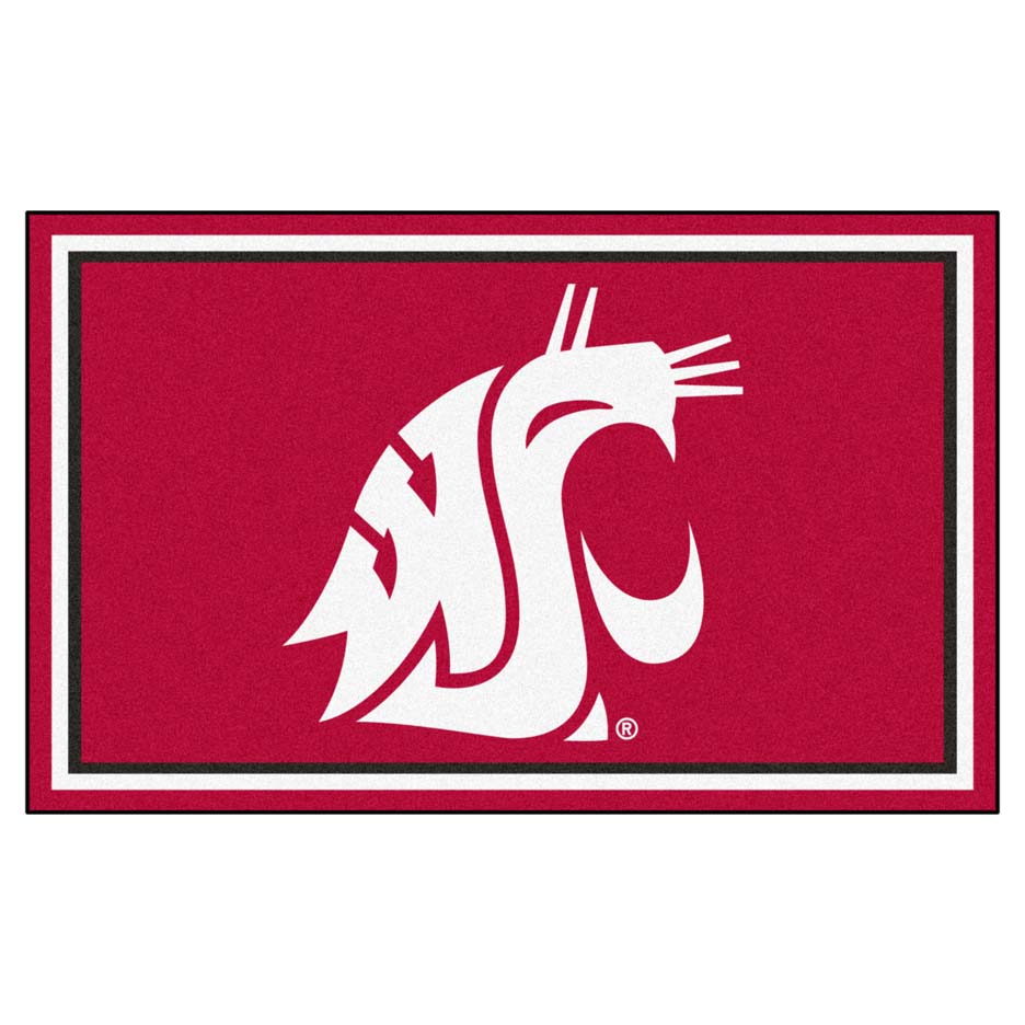 Washington State Cougars 4' x 6' Area Rug