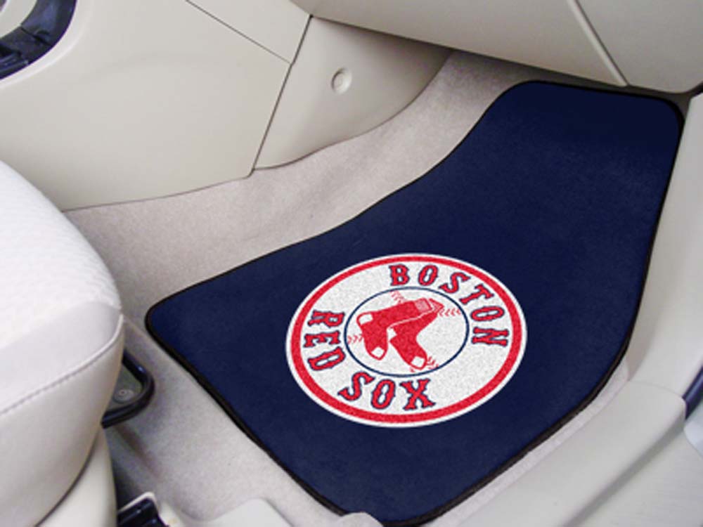 Boston Red Sox 27" x 18" Auto Floor Mat (Set of 2 Car Mats)