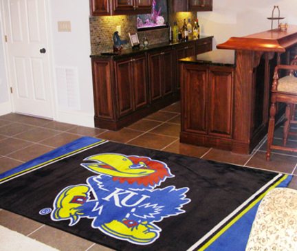 Kansas Jayhawks 4' x 6' Area Rug