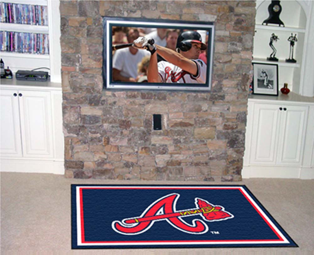 Atlanta Braves 4' x 6' Area Rug