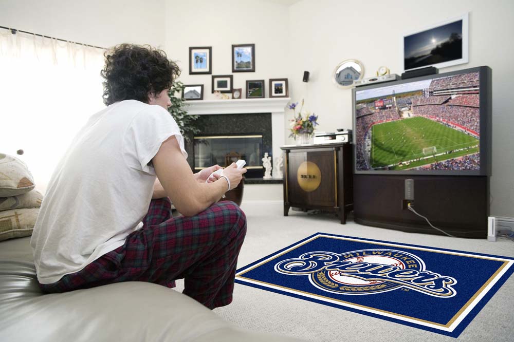 Milwaukee Brewers 4' x 6' Area Rug