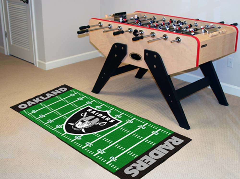 Oakland Raiders 30" x 72" Football Field Runner