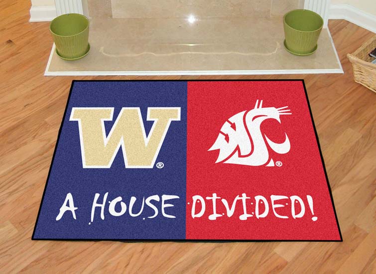 Washington Huskies and Washington State Cougars 34" x 45" House Divided Mat