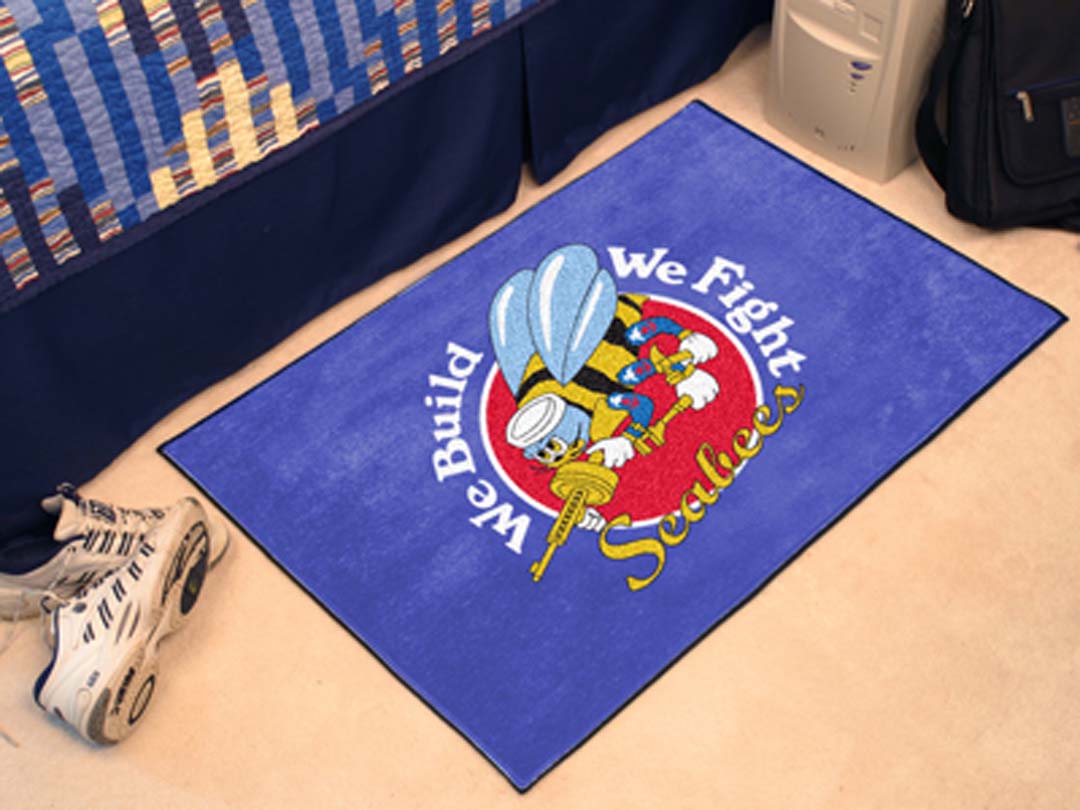 US Navy Seabees 19" x 30" Starter Mat