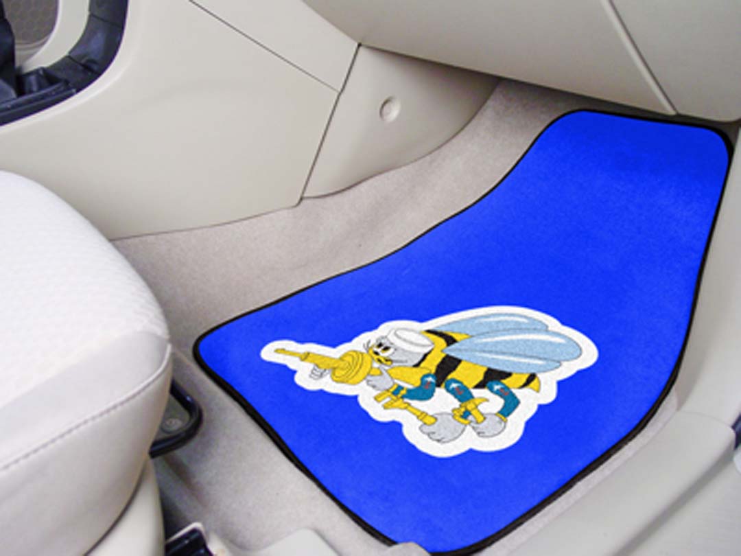 US Navy Seabees 18" x 27" Auto Floor Mat (Set of 2 Car Mats)