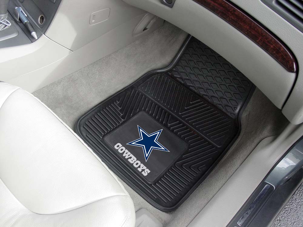 Dallas Cowboys 18" x 27" Heavy Duty 2-Piece Vinyl Car Mat Set