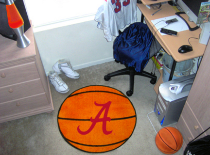 Alabama Crimson Tide 27" Round Basketball Mat (Crimson 'A')