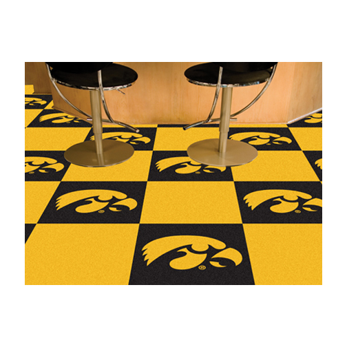 Iowa Hawkeyes 18" x 18" Carpet Tiles (Box of 20)