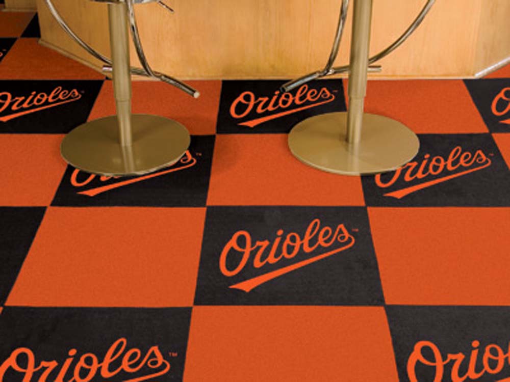 Baltimore Orioles 18" x 18" Carpet Tiles (Box of 20)