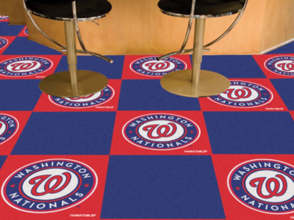 Washington Nationals 18" x 18" Carpet Tiles (Box of 20)