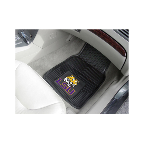 Louisiana State (LSU) Tigers 18" x 27" Heavy Duty 2-Piece Vinyl Car Mat Set