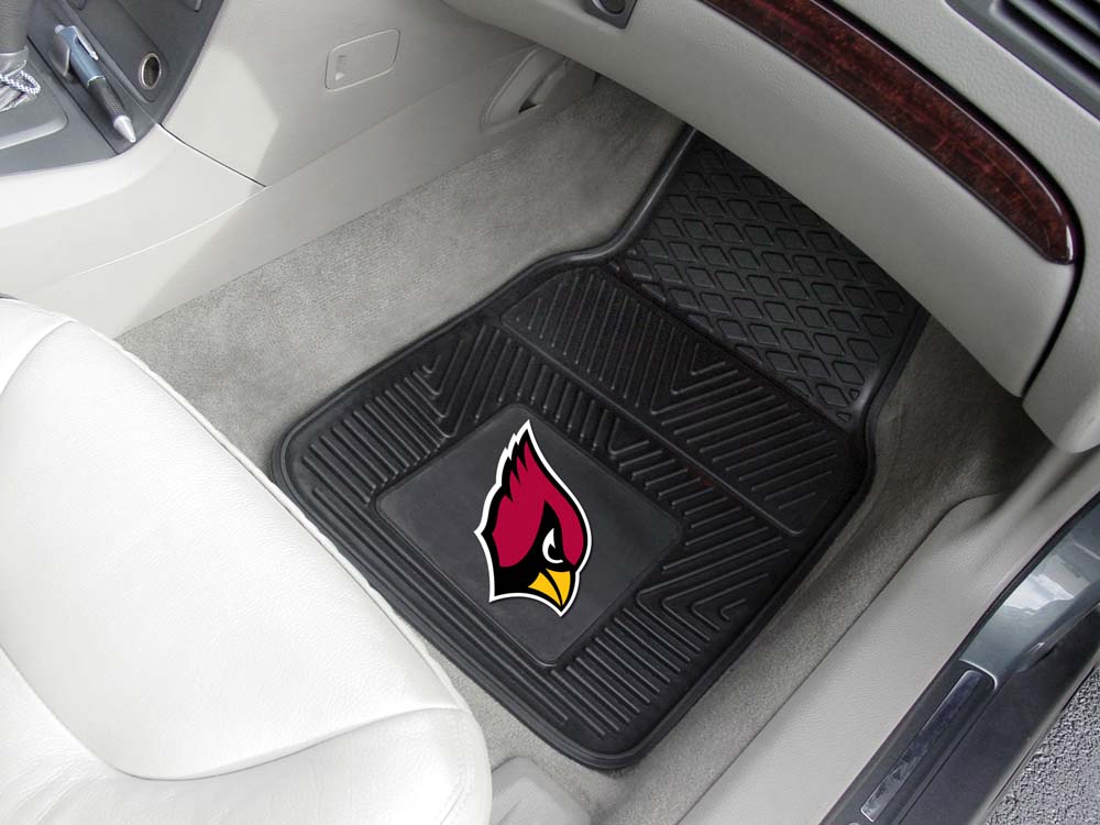 Arizona Cardinals 18" x 27" Heavy Duty 2-Piece Vinyl Car Mat Set