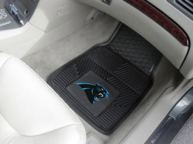 Carolina Panthers 18" x 27" Heavy Duty 2-Piece Vinyl Car Mat Set