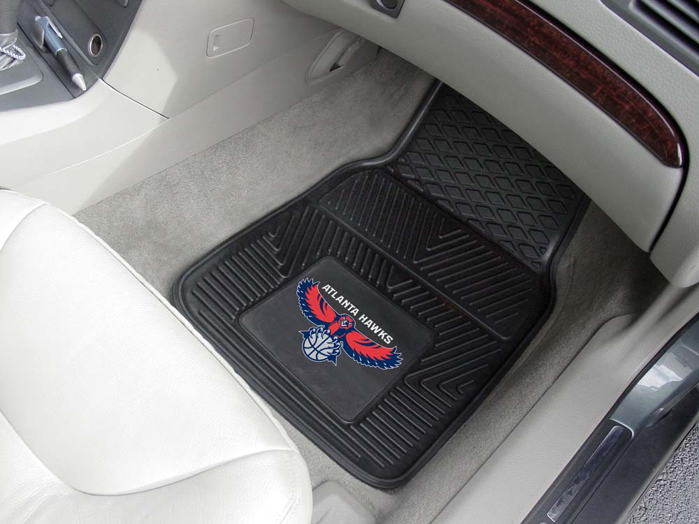 Atlanta Hawks 18" x 27" Heavy Duty Vinyl Auto Floor Mat (Set of 2 Car Mats)