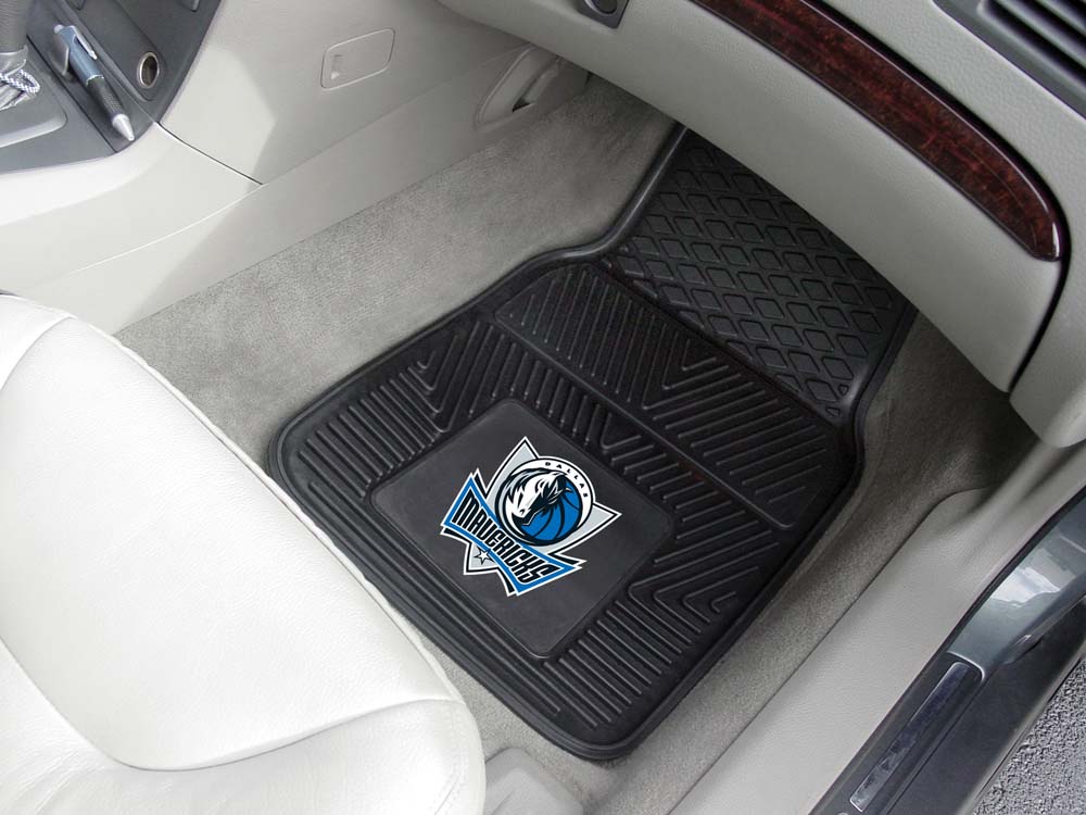 Dallas Mavericks 18" x 27" Heavy Duty Vinyl Auto Floor Mat (Set of 2 Car Mats)