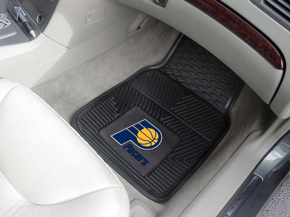 Indiana Pacers 18" x 27" Heavy Duty Vinyl Auto Floor Mat (Set of 2 Car Mats)