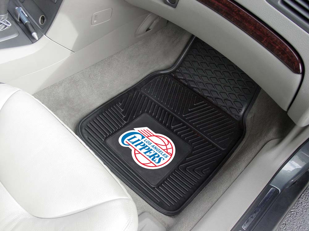 Los Angeles Clippers 18" x 27" Heavy Duty Vinyl Auto Floor Mat (Set of 2 Car Mats)