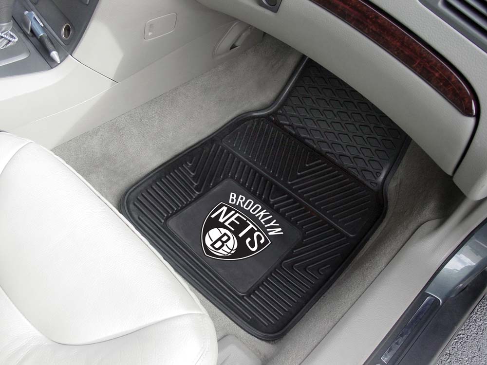 New Jersey Nets 18" x 27" Heavy Duty Vinyl Auto Floor Mat (Set of 2 Car Mats)